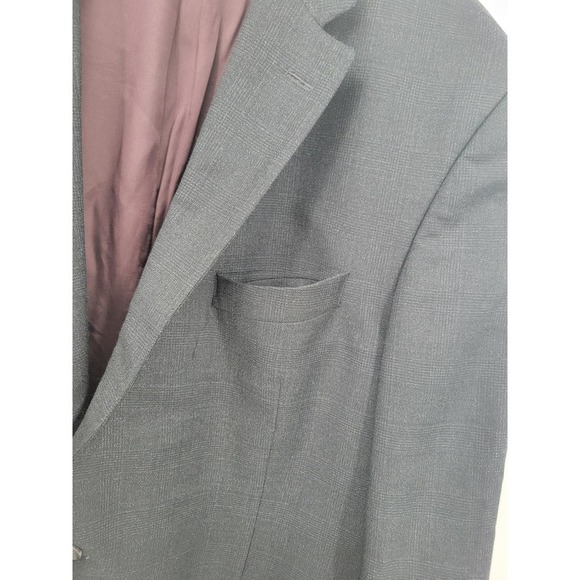 Jack Victor Rothmans Super 110's Napoli CT Charcoal Check Blazer 46R - Picture 10 of 16